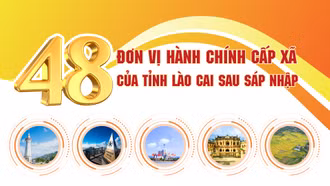[Infographic] 48 đơn vị hành chính cấp xã của tỉnh Lào Cai sau sáp nhập