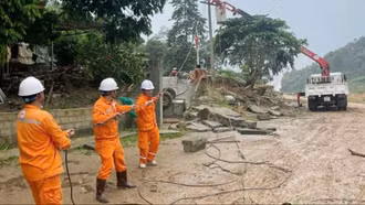 Tình hình mất điện lưới tính đến 7 giờ ngày 14/9 trên địa bàn tỉnh Lào Cai