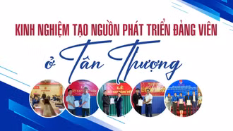 Kinh nghiệm tạo nguồn phát triển đảng viên ở Tân Thượng