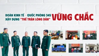 Đoàn Kinh tế - Quốc phòng 345 xây dựng “thế trận lòng dân” vững chắc