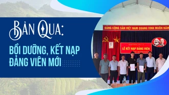 Bản Qua: Bồi dưỡng, kết nạp đảng viên mới