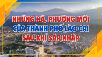 [Infographic] Những xã, phường mới của thành phố Lào Cai sau khi sáp nhập