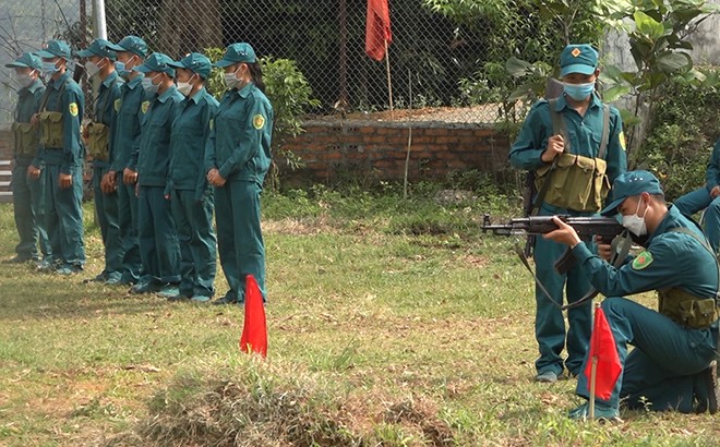 Trạm Tấu sẵn sàng cho diễn tập khu vực phòng thủ huyện ảnh 1 Trạm Tấu sẵn sàng cho diễn tập khu vực phòng thủ huyện ảnh 1