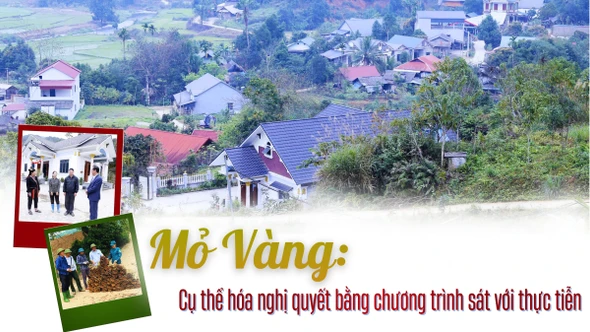 Mỏ Vàng: Cụ thể hóa nghị quyết bằng chương trình sát với thực tiễn