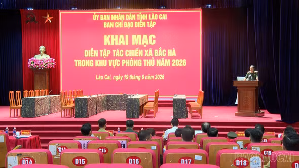 Khai mạc diễn tập tác chiến khu vực phòng thủ xã Bắc Hà năm 2026