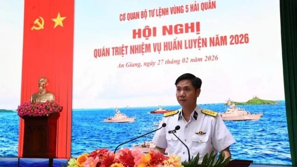 Bộ Tư lệnh Vùng 5 Hải quân quán triệt nhiệm vụ huấn luyện năm 2026