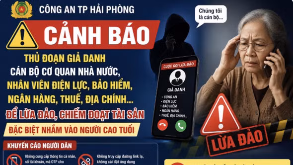 Cảnh báo chiêu giả danh cán bộ Nhà nước lừa đảo người cao tuổi qua điện thoại