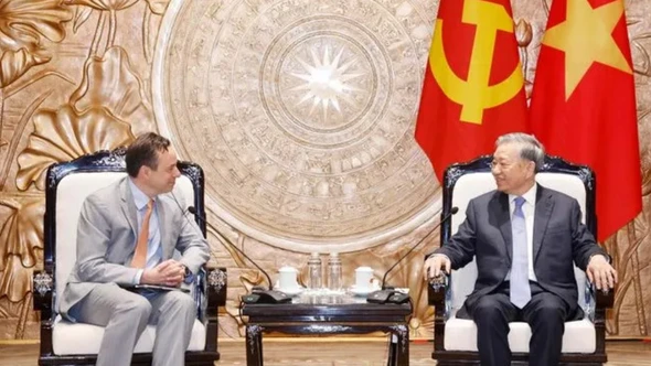 Tổng Bí thư Tô Lâm tiếp Chủ tịch kiêm Tổng Giám đốc điều hành Tập đoàn GE Vernova