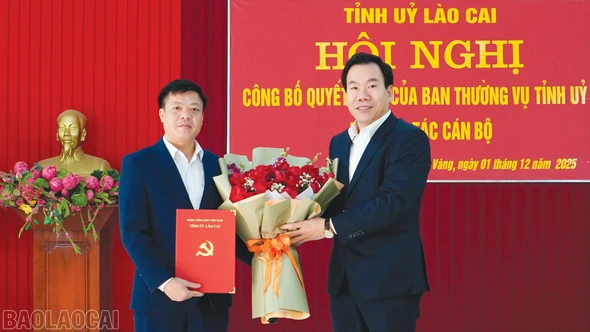 Đồng chí Triệu Tòn Triệu giữ chức Bí thư Đảng ủy xã Mỏ Vàng, nhiệm kỳ 2025 - 2030