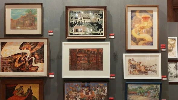 Trao giải cho 18 tác phẩm xuất sắc cuộc thi vẽ 'Tiếng vang lịch sử' 2025