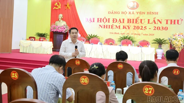 Tổng duyệt chương trình Đại hội Đại biểu lần thứ I, Đảng bộ xã Yên Bình, nhiệm kỳ 2025 - 2030