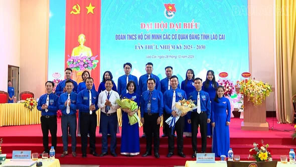 Ban Chấp hành Đoàn TNCS Hồ Chí Minh các cơ quan Đảng tỉnh khóa I, nhiệm kỳ 2025 - 2030 ra mắt Đại hội
