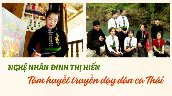 Nghệ nhân Đinh Thị Hiến: Tâm huyết truyền dạy dân ca Thái