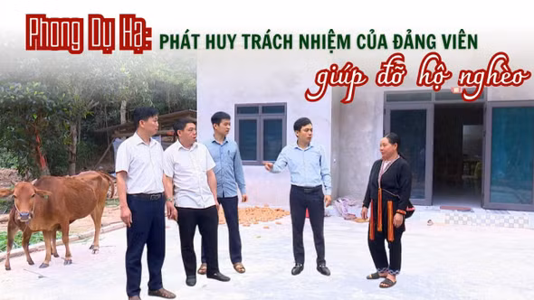 Phong Dụ Hạ: Phát huy trách nhiệm của đảng viên giúp đỡ hộ nghèo