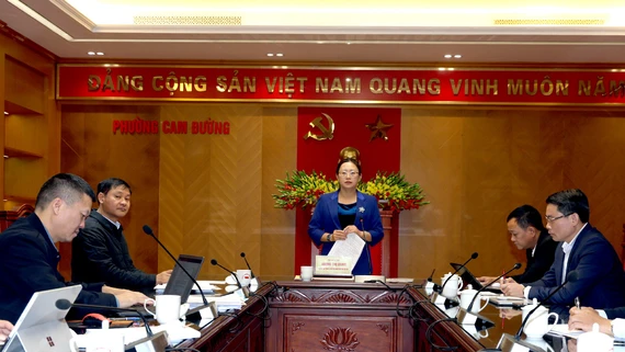 Phó Bí thư Tỉnh ủy Giàng Thị Dung kiểm tra công tác bầu cử tại một số địa phương