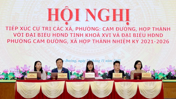 Tổ đại biểu số 10 HĐND tỉnh tiếp xúc cử tri Hợp Thành, Cam Đường