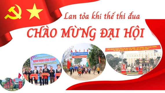 Lan tỏa khí thế thi đua chào mừng Đại hội
