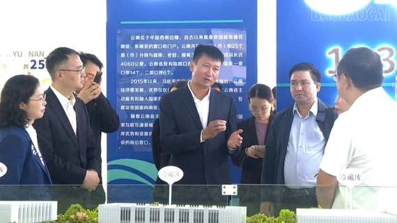 Đoàn công tác tỉnh Lào Cai khảo sát một số dự án tại huyện Hà Khẩu, tỉnh Vân Nam (Trung Quốc)