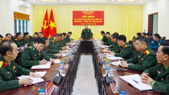 Tổng cục II kiểm tra công tác quân báo, trinh sát tại Bộ CHQS tỉnh Lào Cai