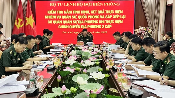 Bộ Tư lệnh Bộ đội Biên phòng kiểm tra kết quả thực hiện nhiệm vụ đối với các tỉnh trên địa bàn Quân khu 2