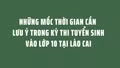 Những mốc thời gian cần lưu ý trong kỳ thi tuyển sinh vào lớp 10 tại Lào Cai