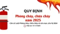 Quy định Phòng cháy, chữa cháy năm 2025