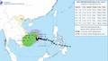 Bão số 15 di chuyển chậm và có xu hướng suy yếu dần