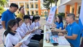 BHXH Lào Cai tổ chức gian hàng tuyên truyền chính sách BHYT học sinh 