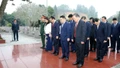 Đoàn đại biểu tỉnh Lào Cai dâng hương tưởng niệm Chủ tịch Hồ Chí Minh và viếng Nghĩa trang Liệt sĩ trung tâm tỉnh