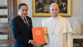 Chủ tịch Quốc hội Trần Thanh Mẫn hội kiến Giáo hoàng Tòa thánh Vatican Leo XIV