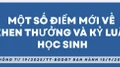 Một số điểm mới về khen thưởng và kỷ luật học sinh
