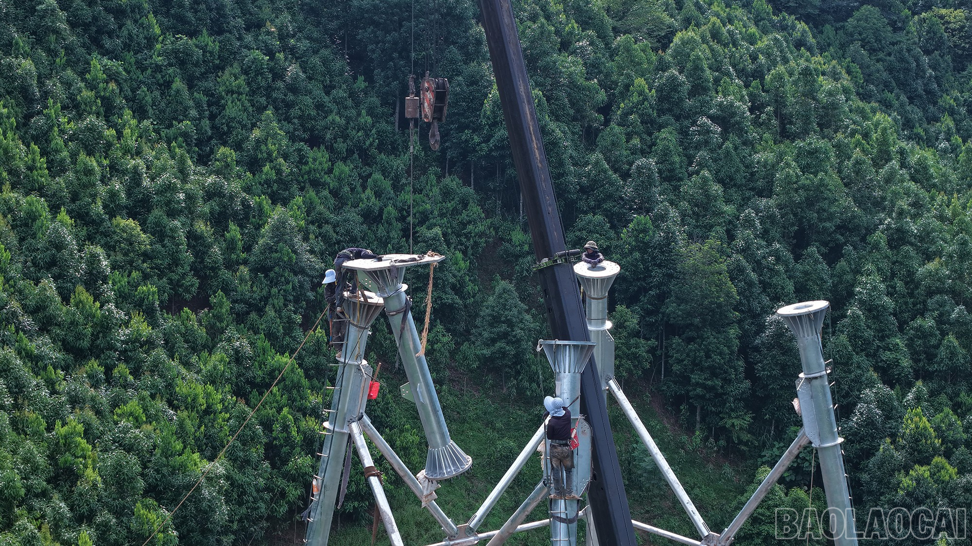 Gói thầu số 2 thi công sau 1 tháng nhưng đang dần bắt kịp tiến độ. baolaocai-br_500kv-5.jpg