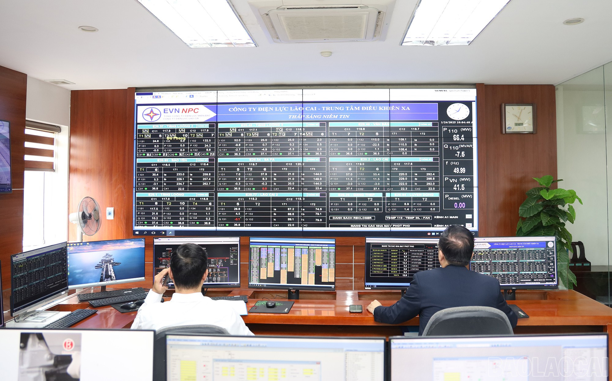 Ca trực tại Trung tâm Điều khiển xa, PC Lào Cai. baolaocai-br_img-8167.jpg