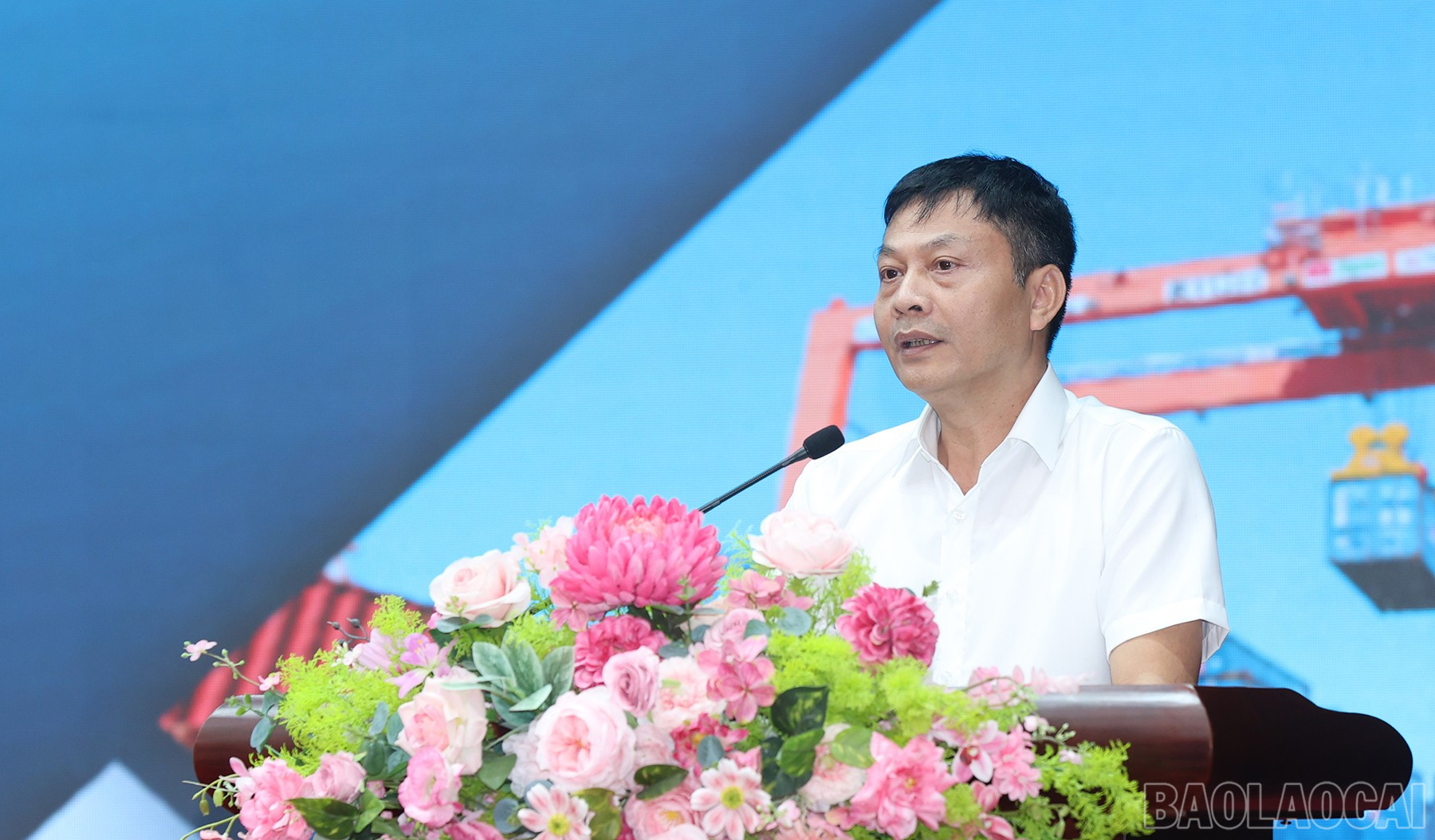 Lãnh đạo Ban Quản lý Khu Kinh tế tỉnh công bố điều chỉnh Quy hoạch chung xây dựng Khu kinh tế cửa khẩu Lào Cai, tỉnh Lào Cai đến năm 2045. baolaocai-br_img-7018.jpg