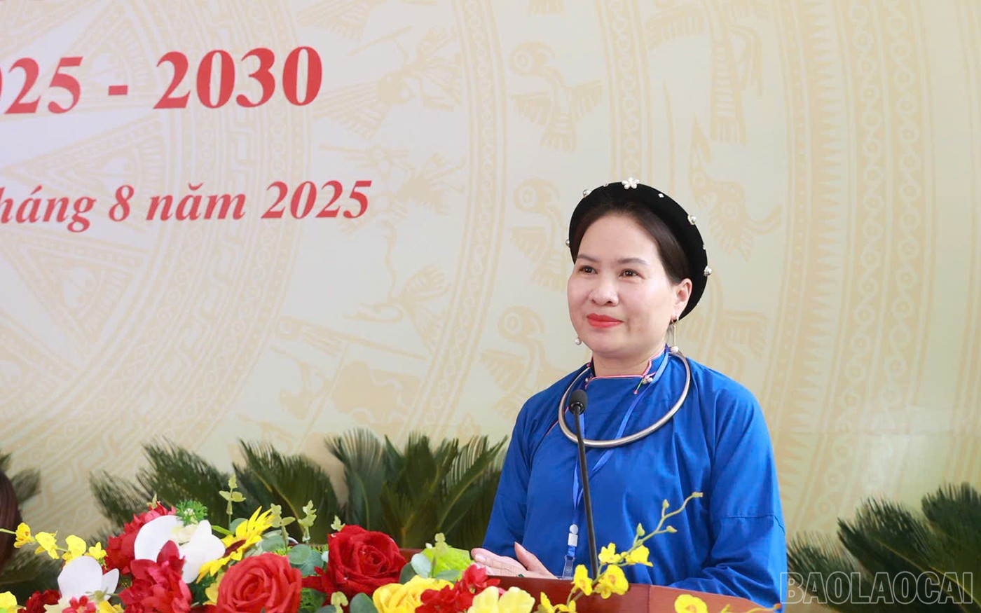 Đại biểu tham luận tại phiên trù bị Đại hội. baolaocai-br_ht-7.jpg