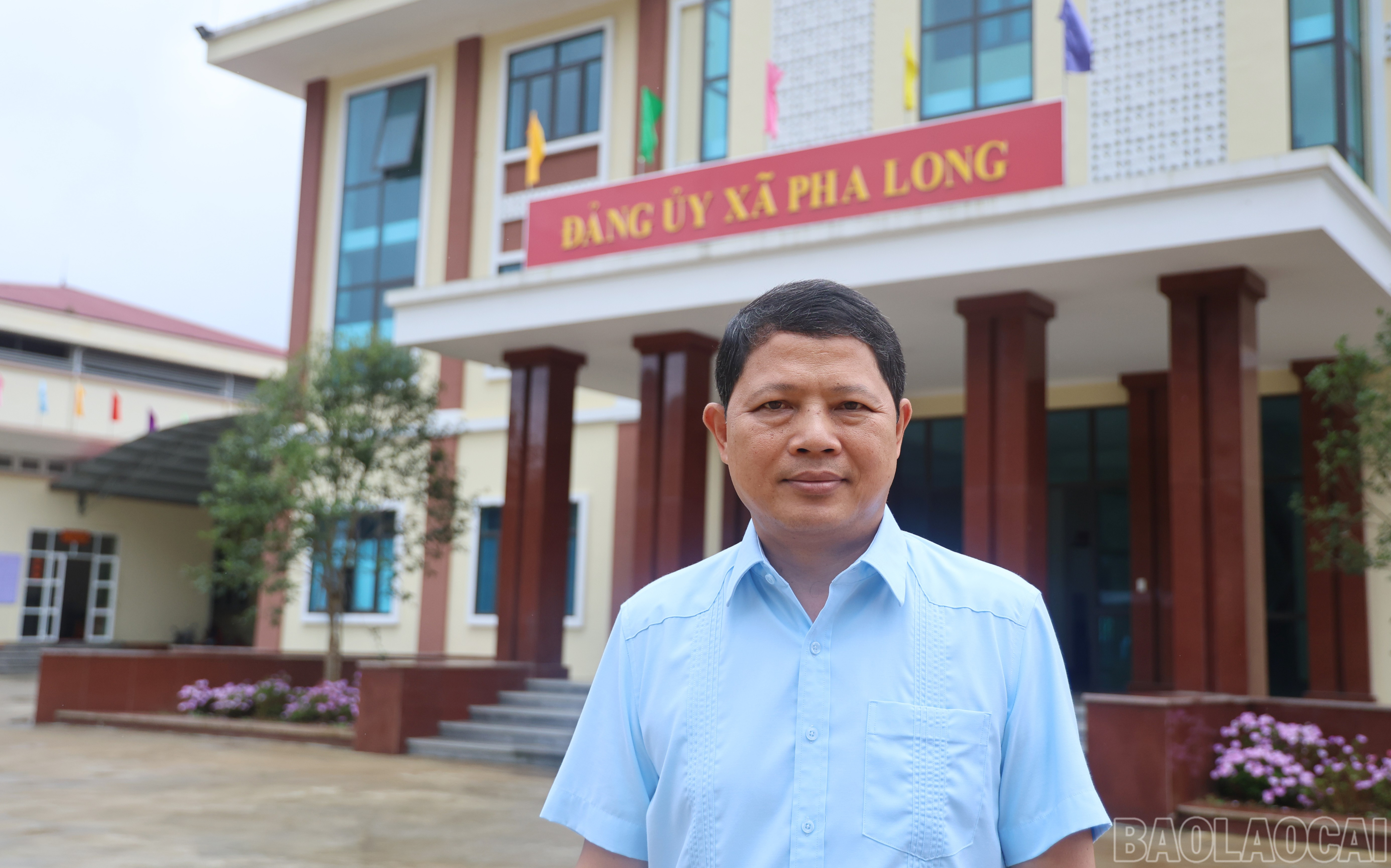 Ông Hoàng Văn Quang, Bí thư Đảng ủy xã Pha Long. baolaocai-br_anh-quang.jpg