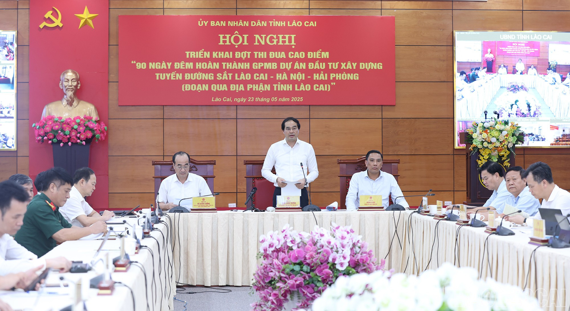 Đồng chí Trịnh Xuân Trường, Bí thư Tỉnh ủy nhấn mạnh dự án là cơ hội để tỉnh Lào Cai bứt phá. baolaocai-br_90nd-7.jpg