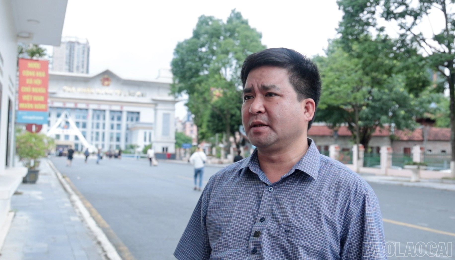 Ông Vương Trinh Quốc, Trưởng ban Quản lý Khu kinh tế tỉnh cho biết: Quy hoạch mới có nhiều điều chỉnh, bổ sung cho phù hợp bối cảnh và tình hình thực tế. baolaocai-br_a1-3.jpg