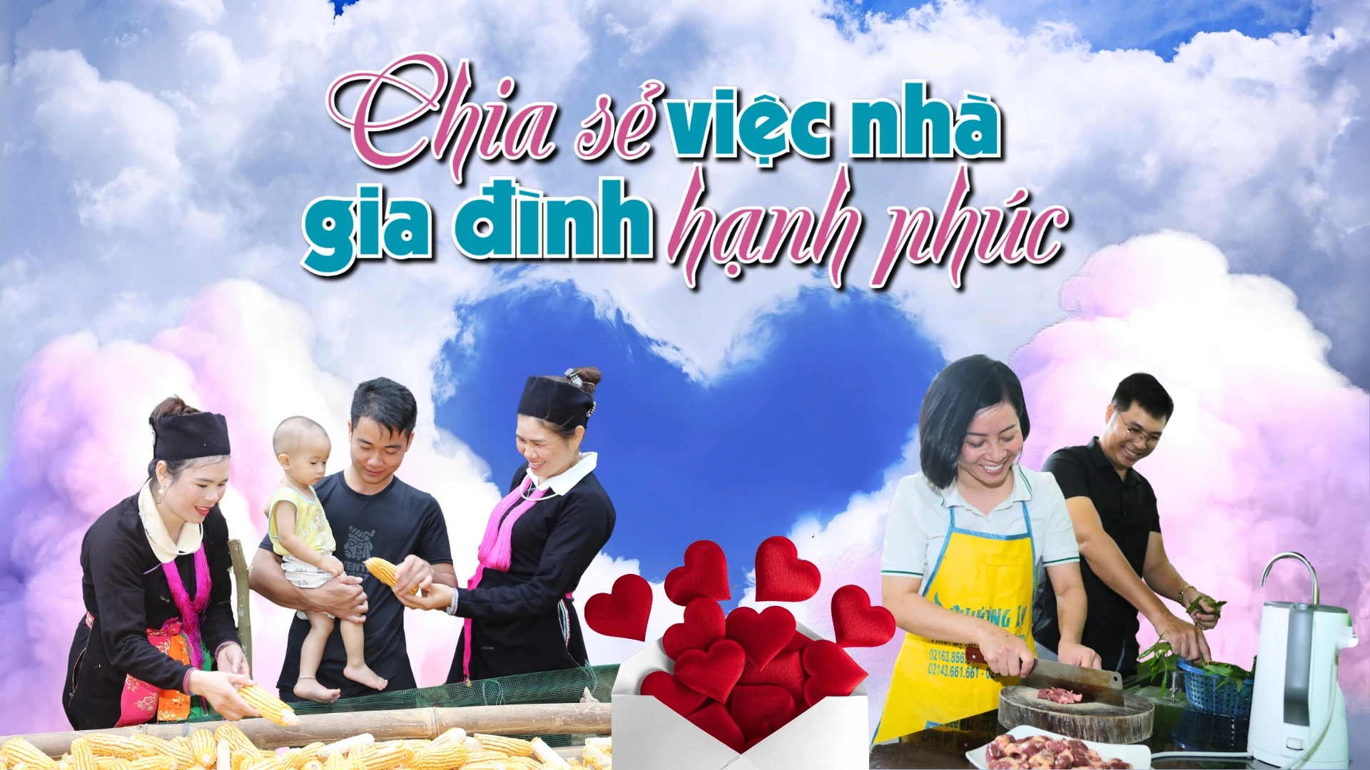 Chia sẻ việc nhà - gia đình hạnh phúc