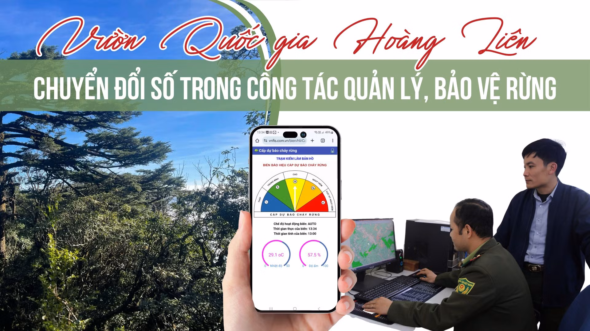 Vườn Quốc gia Hoàng Liên: Chuyển đổi số trong công tác quản lý, bảo vệ rừng