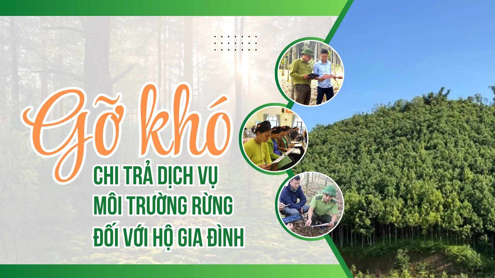 Gỡ khó chi trả dịch vụ môi trường rừng đối với hộ gia đình