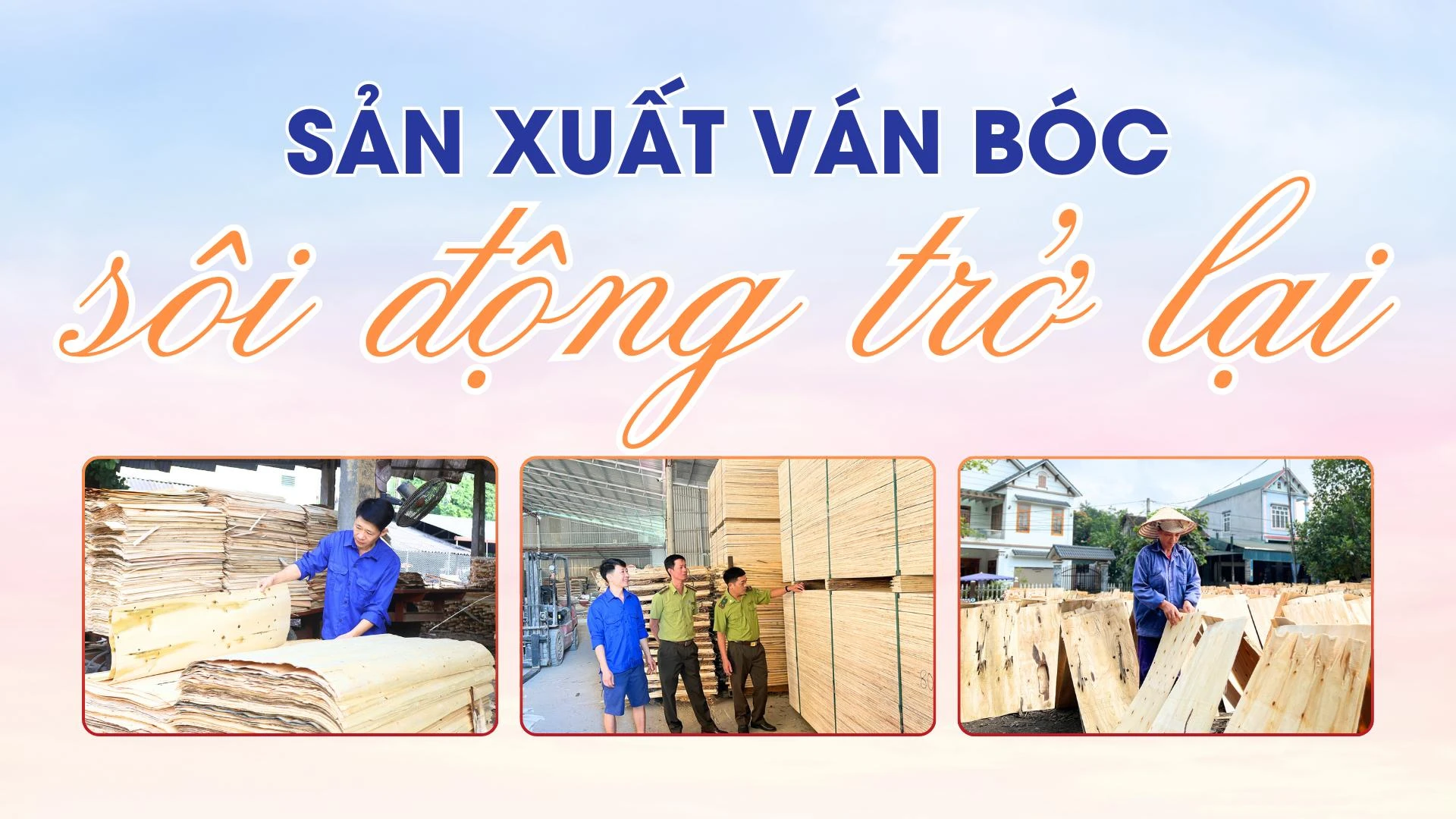 Sản xuất ván bóc sôi động trở lại