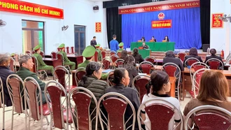 Toà án nhân dân Khu vực I - Lào Cai xét xử lưu động 6 vụ án hình sự về ma tuý