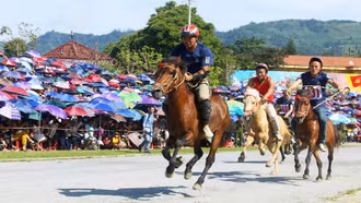 Giải đua ngựa truyền thống Cao nguyên trắng Bắc Hà lần thứ 18 diễn ra đầu tháng 6/2025