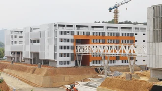 Diện mạo Trường THPT chuyên sắp hoàn thành ở Lào Cai