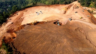 Gấp rút thi công dự án trường nội trú biên giới A Mú Sung