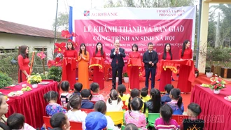 Agribank Lào Cai II bàn giao 2 công trình điểm trường tại Tả Phìn và Cao Sơn