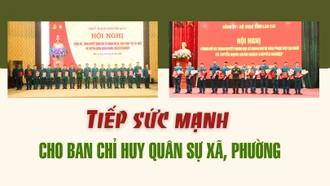 Tiếp sức mạnh cho Ban Chỉ huy Quân sự xã, phường