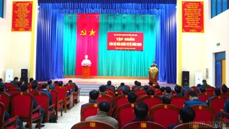 Bộ Chỉ huy Quân sự tỉnh khai mạc lớp tập huấn cán bộ dân quân tự vệ năm 2026