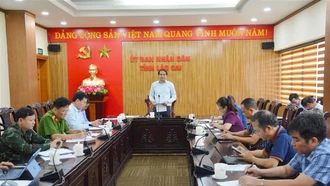 Chủ tịch UBND tỉnh Trịnh Xuân Trường: Cần thực hiện 5 nguyên tắc, 6 nhiệm vụ trọng tâm phòng, chống và khắc phục hậu quả mưa lũ